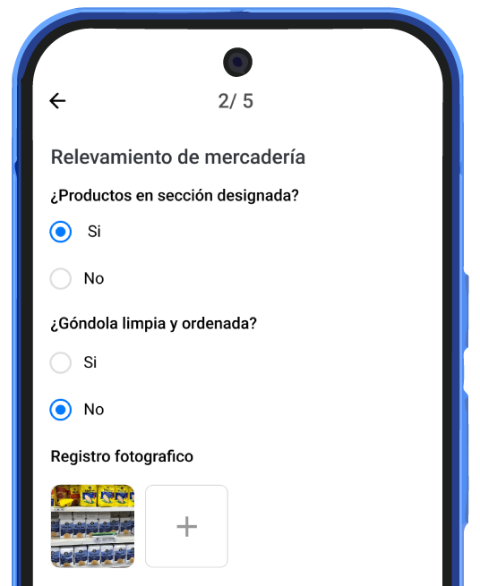 Reposición interface